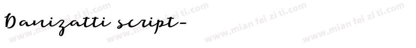 Danizatti script字体转换